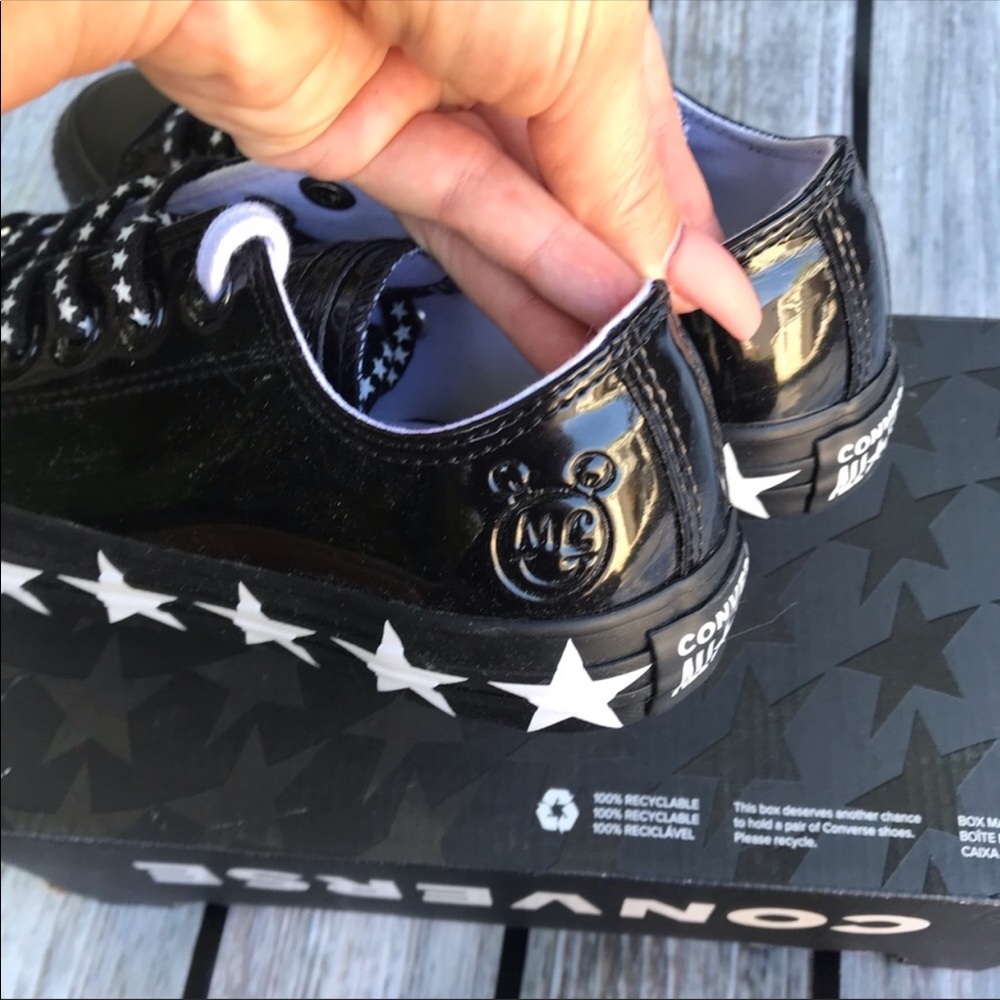 NEW 🤩 CONVERSE x MILEY CYRUS PATENT ALLSTAR LOW - Picture 6 of 8